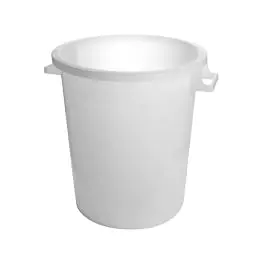 Conteneur alimentaire - H 75 CM - 0.001 KG - Ø54 CM - polyéthylène - Blanc - 120 L - 956203