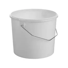Seau - H 16 CM - 0.001 KG - Ø19.5 CM - Plastique - Blanc - 3 Litre - 865200