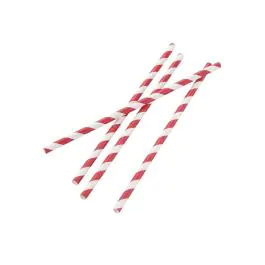 Pailles Jetables - Rouge/Blanc - Vert Fiesta - FP442