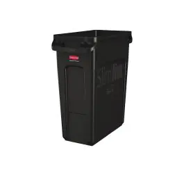 Corbeille - Noir - H 63,5 x 55,88 x 27,94 CM - Rubbermaid - CP652