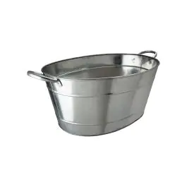 Seau de bar - 25 litres - 49 x 37 x 22 CM - Galvanisé - Bar Professional - TUB4937