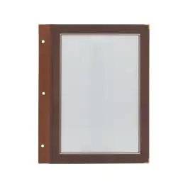 Pochettes pour cartes de menu - 5 pièces - A4 - Marron - Plastique - Securit
