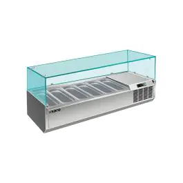 Vitrine réfrigérée à monter - 6x GN 1/4 - VRX 1400/330 - 323-1135 - Saro