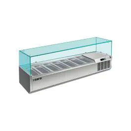 Vitrine réfrigérée à monter - 7x GN 1/4 - VRX 1500/330 - 323-1136 - Saro