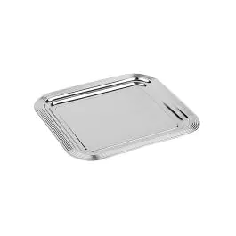 Plateau de service - 2/3 GN - 35,4 x 32,5 CM - Chromé - 130220