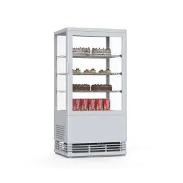 Vitrine réfrigérée - 1 porte - éclairage LED - 78 litres - blanc - 230V - G-Line
