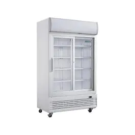 Réfrigérateur porte vitrée - 950 Litres - H 203,6 x 120 x 73 CM - 500 W - 220-240 V - Polar - GE581