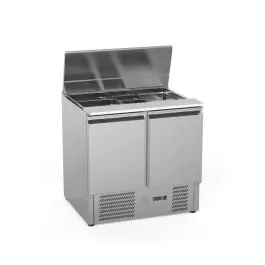 Saladette - 2 portes - 240 litres - Inox - 230 V - H 87,5 x L 90 x P 70 cm - G-Line