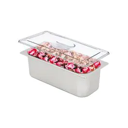 Pot à glace - 5 litres - Acier inoxydable - 360 x 165 x 120 mm