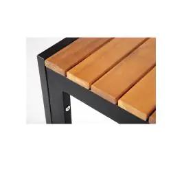 Table - H 74 x 80 x 80 CM - Bois d'acacia/Acier - Bolero - DS152