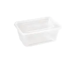 Barquettes jetables micro-ondes - 100 CL - 250 pièces - H 7,7 x 12 x 17,5 CM - Polypropylène/Homopolymère - Fiesta - DM183