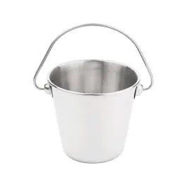 Seau Mini - 0,4 litre - acier inoxydable - Ø 9,5 x H 9,5 CM - G-Line