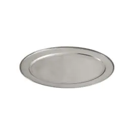 Plat - Ovale - acier inoxydable - L 34,8 x P 23,3 CM - G-Line