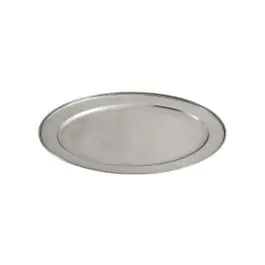 Plat - Ovale - acier inoxydable - L 49,8 x P 34,6 CM - G-Line