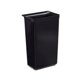 Corbeille Chariot de service - 30 litres - Noir - Plastique - G-Line