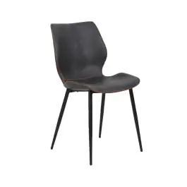 Chaise Malaga - Anthracite - Cuir synthétique - G-Line