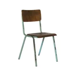 Chaise Old School - Empilable - Vert Vintage - Bois - G-Line