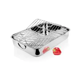 Rôtissoire - Grille incluse - acier inoxydable - L 37,8 x P 27,2 CM - G-Line