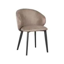 Chaise Lago - Taupe - Micro-suède - Ligne G