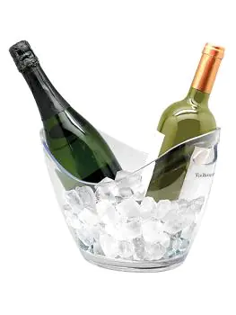 Rafraîchisseur à vin - H 27 x 20 x 20 CM - 0,59 KG - Polystyrène (Ps) - Transparent - Vin Bouquet - 130255