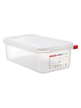 Boîte Alimentaire - 1/3 GN - 4 Litre - H 10 x 32.5 x 17.6 CM - Polypropylène - Transparent - -40°C / +95°C - Hermétique Verrouillable - Araven - 962333