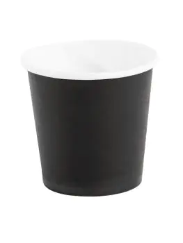 Gobelets expresso jetables - 12 CL - 1000 pièces - Noir - Ø 6,2 x H 6 CM - Carton - Fiesta - GF018