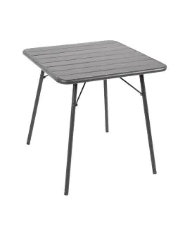 Table - Gris - H 71 x 70 x 70 CM - Acier - Bolero - CS730