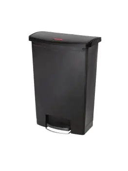 Poubelle à pédale - 90 Litre - Noir - H 82,6 x 57 x 35,3 CM - Résine polyéthylène - Rubbermaid - GL040