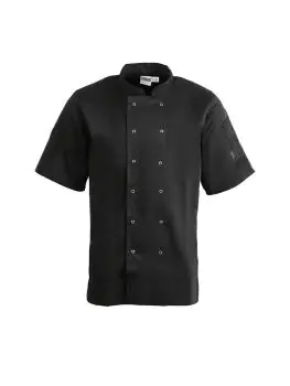 Veste de Chef - Unisexe - Noir - Polyester/Coton - Vêtements de Chef Blancs - A439