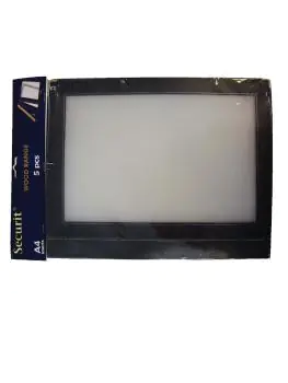 Chemise de menu à couverture supplémentaire - A4 - 5 pièces - Noir - H 32,2 x 26 x 0,1 CM - Plastique - Securit - H747