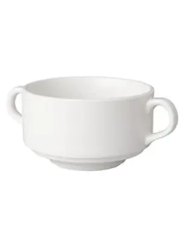 Tasse à soupe - 30 CL - Blanc - 6 pièces - Mammouth - Budgetline - 508364