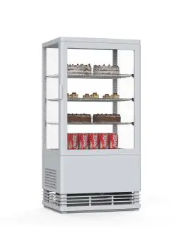 Vitrine réfrigérée - 1 porte - éclairage LED - 78 litres - blanc - 230V - G-Line