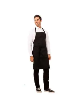 Tablier Halter - Réglable - Unisexe - Noir - 61 x 86 CM - Polyester/Coton - Chef Works - A924