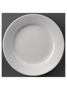 Assiette - 12 pièces - Ø 16,5 x H 2,14 CM - Porcelaine - Olympia - CC206