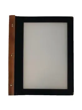 Chemise menu - A4 - Noir - H 32 x 26 x 2 CM - Bois - Securit - H735