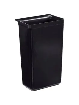 Corbeille Chariot de service - 30 litres - Noir - Plastique - G-Line