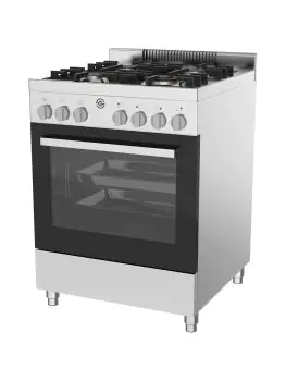 Gazinière - 4 feux - Four électrique - inox - 230V - G-Line