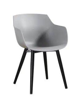 Chaise Alexia - Gris clair / Noir - Synthétique - G-Line