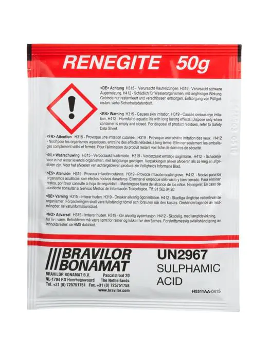 Détartrant - Renegite - 1 boîte - 15 Sacs - 50 Grammes - Bravilor - 7190101111 7190101111 €14.25 Produits de nettoyage