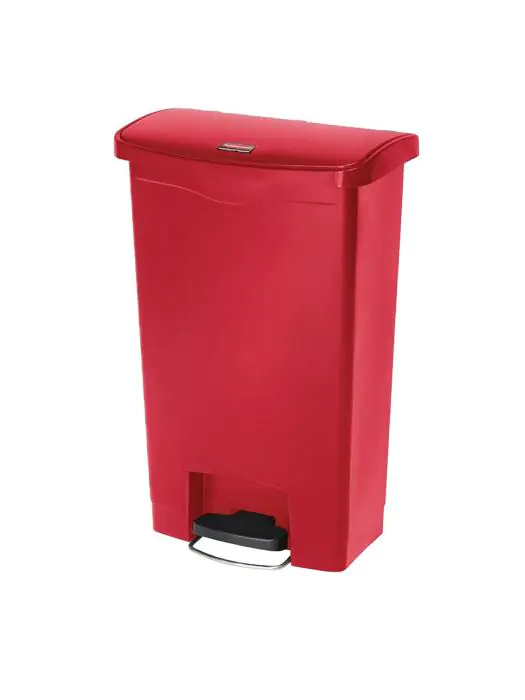 Poubelle à pédale - 50 Litres - Rouge - H 71,9 x 45,7 x 29,2 CM - Résine Polyéthylène - Rubbermaid - GL026 GL026 €160.74 Poubelles