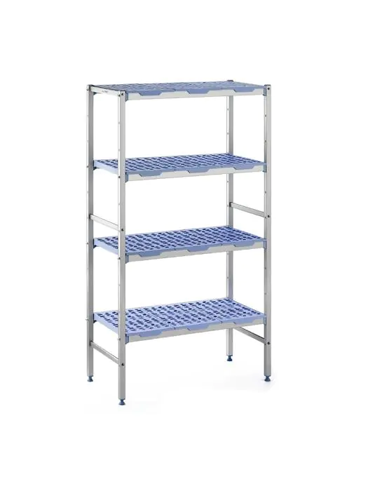 Line rack - 4 étagères - H 175 x 40 CM - Aluminium/Polypropylène - Tournus lijnrek-h175-d40-tournus €458.99 Support en inox