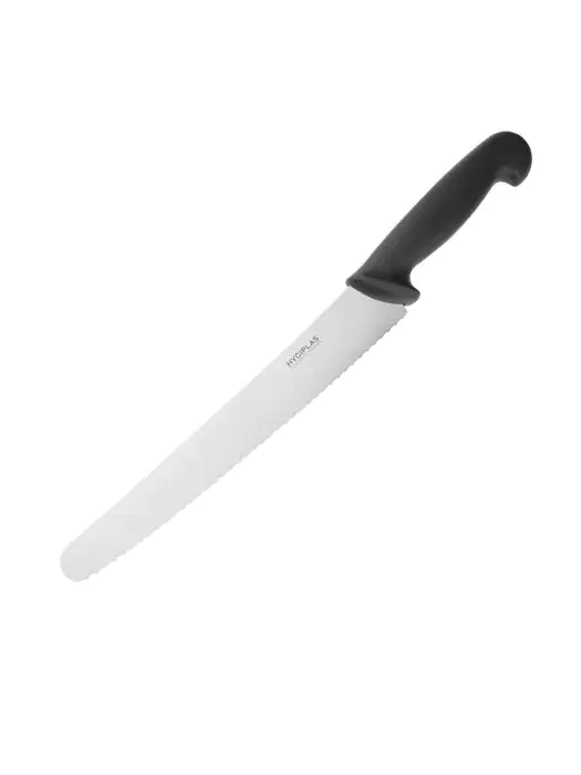 Couteau de Boulanger - Noir - H 3,5 x 3,5 x 38,5 CM - Acier Inoxydable - Hygiplas - CF895 CF895 €10.39 Couteaux