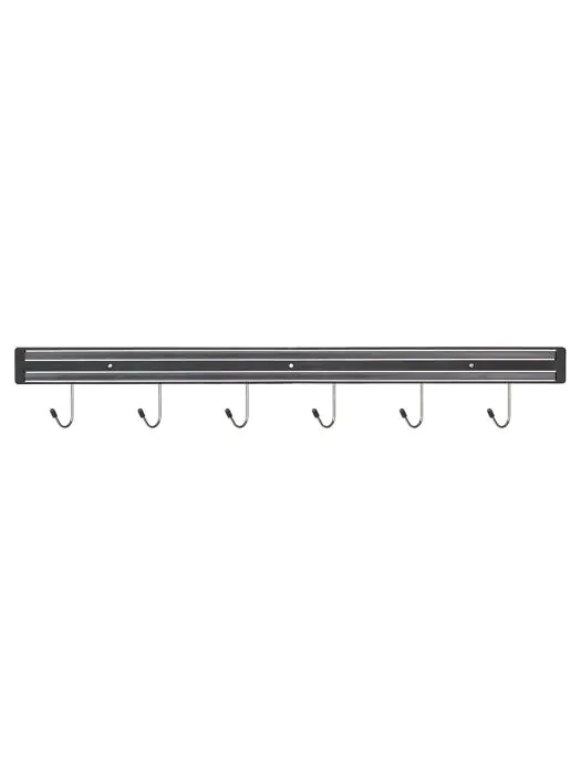 Aimant pour couteaux - 6 crochets - Noir - Polypropylène - L 62,5 cm - G-Line 77309 €10.95 Aimants pour couteaux