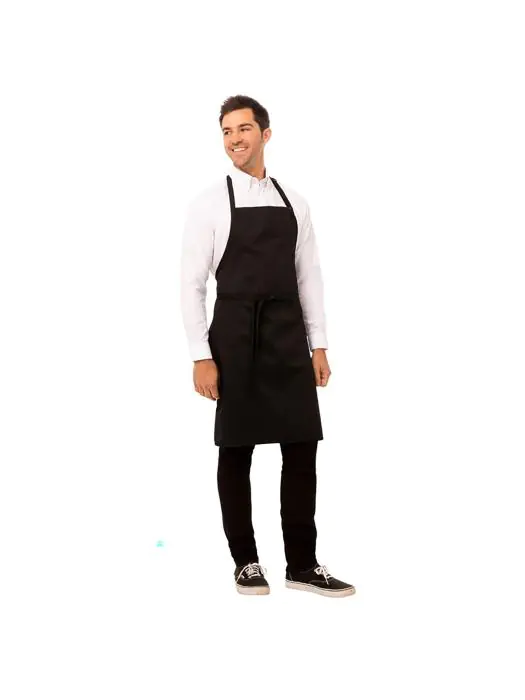 Tablier Halter - Réglable - Unisexe - Noir - 61 x 86 CM - Polyester/Coton - Chef Works - A924 A924 €21.99 Tabliers et tabliers à bavette