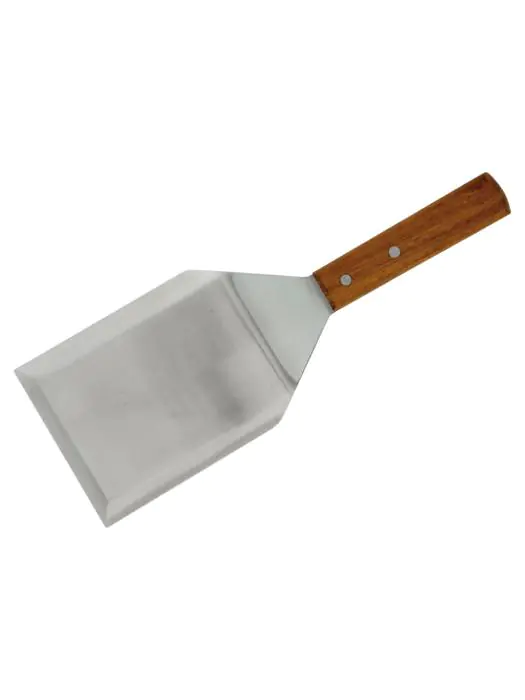 Tourne hamburger - manche en bois - acier inoxydable - L 30 x L 10 CM - G-Line 77025 €7.95 Couteaux d'assiette