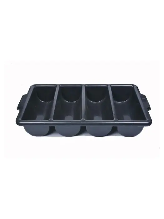 Range-couverts - 4 compartiments - Noir - Plastique - G-Line 76359 €4.19 Unités de distribution de couverts