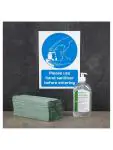 Essuie-tout - 12 pièces - Vert - 24,1 x 22,9 x 24 CM - Papier - Jantex - DL923 DL923 €28.80 Distributeur de papier
