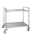 Chariot de service - 2 niveaux - Large - H 93 x 86 x 53,5 CM - Inox - Vogue - F998 F998 €99.97 Chariots de service