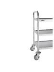 Chariot de service - 3 niveaux - Petit - H 82,5 x 71 x 40,5 CM - Inox - Vogue - F993 F993 €101.32 Chariots de service