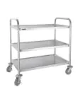 Chariot de service - 3 niveaux - Large - H 94 x 53,7 x 87,5 CM - Inox - Vogue - F995 F995 €108.13 Chariots de service